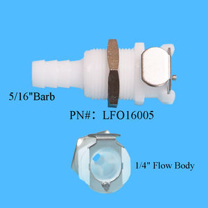 Соединители для шланга LFO160 с зазубриной, соединители без клапанов, быстроразъемные соединительные муфты с 1/4 корпусом - Product Image 3