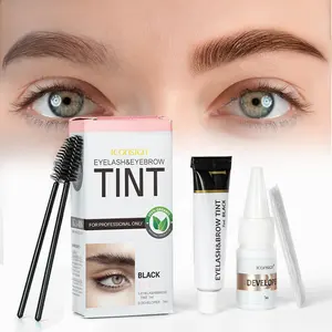 ICOINSIGN 7 ml Augenbrauenfarbstoff-Kit Augenbrauenfarbgel 60 Tage Wimpernfarbstoff für Augenbrauenfarbe und Wimpern Augenbrauenfarbstoff-Kit