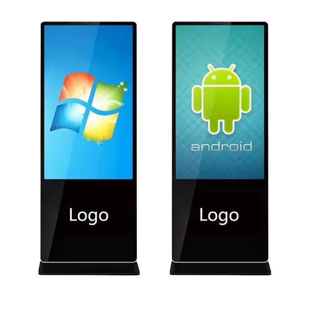 32 Inch Floor Standing Digital Signage Aluminum Alloy Shell 1920*1080 Resolution IP54 Commercial LCD Advertising Screen