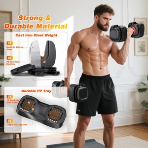 CZFIT Gym Equipment Fitness Workout Wholesale Adjustable <b>Dumbbell</b> Free Weights Set 50kg 40kg 30kg 24kg 10kg 90lbs - Product Image 4