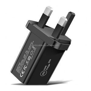 20W PD Fast Charger <b>USB</b>-<b>C</b> Wall Cable Travel Charger with 2A Output PC Material Charging Travel <b>Adapter</b> - Product Image 5