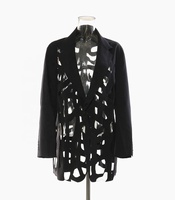 Veste décontractée pour femme OUDINA, nouvelle collection, coupe ample, col à revers contrastant, col en V, blazer pour femme
