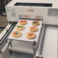 Printer Flatbed Inkjet CMYK Otomatis untuk Makanan Baru L1218, Fleksibel/Untuk Penggunaan Makanan, Dekorasi Roti/Kue/Label, Pencetakan Logo, Garansi 1 Tahun