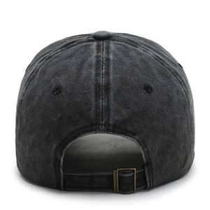 Gorra de béisbol de algodón personalizada para niños, OEM, lavada, de 6 paneles, corona suave, visera plana, con estampado en relieve, hebilla metálica, privada - Product Image 5