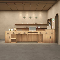 Comptoir de bar de restaurant sur mesure Café design Comptoir de bar de café commercial moderne