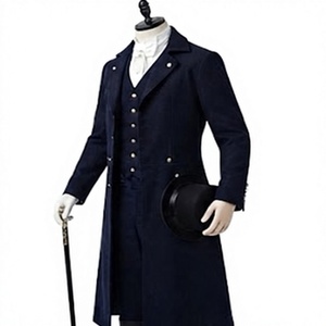 Veste de smoking noire sur mesure pour homme, style victorien, uniforme formel d'extérieur - Product Image 5