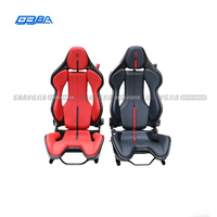 Kursi Balap Kulit Serat Karbon Bordir Merah Modifikasi Khusus Untuk Ferrari SF90 458 488 812 F8 296GTB