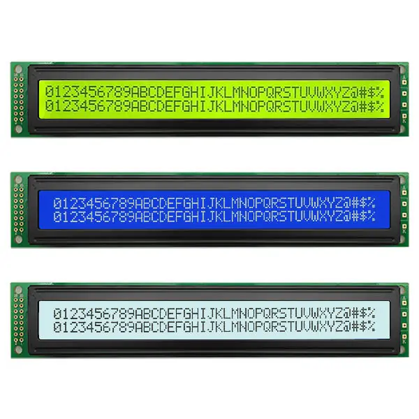40x2 karakter LCD ekran modülü 4002 tek renkli COB LCM 16 Pin 8bit MPU STN mavi negatif endüstriyel tıbbi araç çin