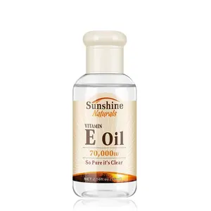 Oldukça güneş Anti Aging Anti kırışıklık nemlendirici beyazlatma 100% doğal organik 70000Iu E vitamini yağı