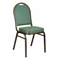 Chaise dôme empilable en tissu à motifs durable pour banquets, mariages, hôpitaux et parcs