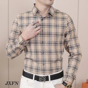 <span class=keywords><strong>Camisa</strong></span> a Cuadros Azul y <span class=keywords><strong>Blanca</strong></span> Personalizada para Hombre, Estilo Casual, <span class=keywords><strong>Manga</strong></span> <span class=keywords><strong>Corta</strong></span>, Corte Recto - Product Image 2