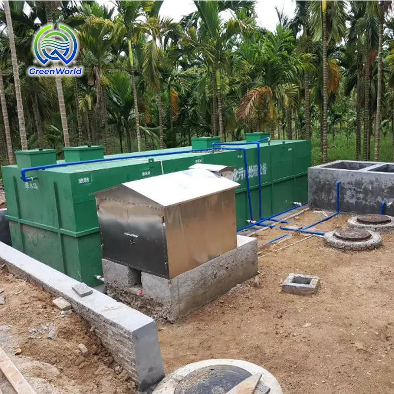 Planta de tratamiento de aguas residuales compacta planta de tratamiento de aguas residuales industriales sistema de reciclaje químico en miniatura mbbr sistema industrial