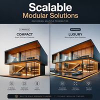 Villa en acier pour une vie moderne |   Maison préfabriquée de luxe sur mesure