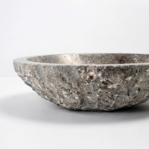 Natural Stone Vessel Basin Marble <b>Bathroom</b> Sink Freestanding Counter Polished <b>Rustic</b> Countertop <b>Vanity</b> 12L Capacity No Hole - Product Image 2