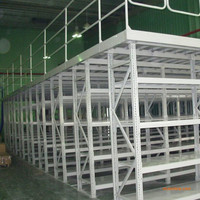 Système de plancher mezzanine modulaire robuste rayonnage en métal à plusieurs niveaux étagères de stockage de plate-forme en acier antirouille pour entrepôts