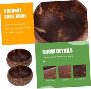 Cuenco de coco hecho a mano ecológico con cuencos de postre de fruta natural y juegos de cucharas de madera Proveedor Vegano para ensalada Juego al por mayor - Product Image 5