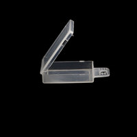 Boîte de rangement de leurre en plastique, boîte de rangement de bijoux de pêche, leurre, hameçons, boîte de rangement petit plastique Transparent avec couvercle