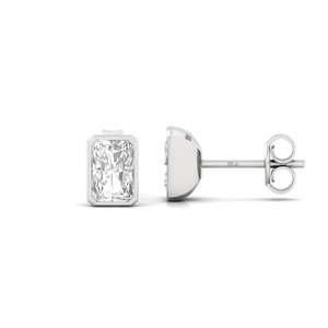 Pendientes Solitarios Blaze de Moda con Diamante Cultivado en Laboratorio CVD de 0.66ct, Chapados en Oro de 10K, Diseño Radiante y Brillante, Regalo de Joyería Elegante para Mujer - Product Image 4