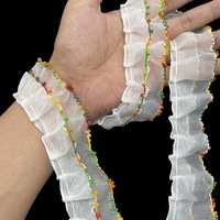 Accessoires de vêtements pour enfants écologiques vintage en dentelle florale brodée électronique avec motif chien, col en maille et poignets doux