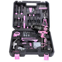 Perceuse sans fil sans balais 21V, tournevis électrique à 2 vitesses, kit de perceuse électrique, kit combiné de perceuse à main avec batterie au lithium 18V