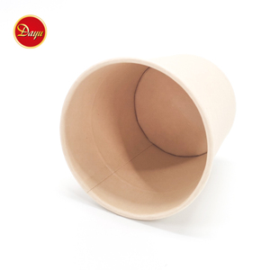 8/12/16/26/32oz tazze di carta in fibra di bambù con coperchio a singola doppia parete tazza per lecca lecca tagliatelle biscotti hamburger - Product Image 6