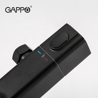 GAPPO Nouveau Ensemble de Robinetterie de Douche Thermostatique Noir pour Salle de Bain