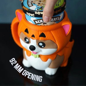 Mug en plastique en forme d'animal de dessin animé mignon imprimé en 3D avec renard et chien pour la décoration de la maison et de la cuisine - Product Image 4