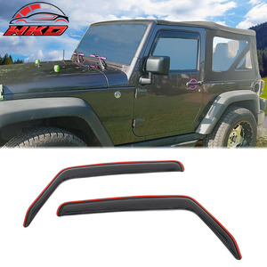 Viseras Deflectoras para Ventanas Internas de Jeep Wrangler 07-17 y 18 Wrangler JK 2 Puertas - Product Image 1