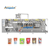 Machine d'emballage de sachets souples ACEPACK pour jus, sauces, détergents, remplissage et scellage de Doypack, personnalisable