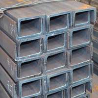 Acier en U laminé à chaud, poutre en U structurelle en acier au carbone Q235 Q355 ASTM A36, profilé en C pour la construction