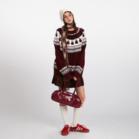 Uitstekende kwaliteit Koreaanse couples crewneck trui met fruitpatroon, jacquard, normale mouwen, heren/dames, herfst, losse, slip-on trui
