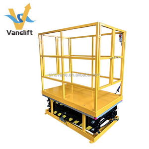 Elevador de plataforma de carga eléctrica de fábrica 1000 1500 2000 kg Mesa elevadora fija montada en foso de tierra Elevador de hombre con riel de protección de guía - Product Image 4