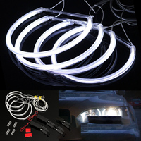 Car LED Angel Eagle Eyes Light 12V Halo Ring Angel Eyes Pour E36 E46 E39 4 Anneaux White Angel Eyes LED Interior White Headlamp