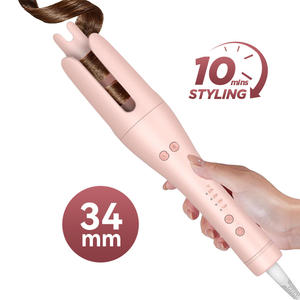 꼬임 방지 LED 디스플레이 PTC 히터 빠른 가열 온도 조절 자동 컬링 아이언 - Product Image 1