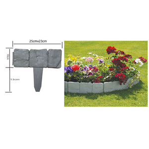YS giardino recinto di confine effetto pietra giardino Mini recinzione decorativa bordo di ciottoli giardino bordo fai da te palizzata aiuola prato - Product Image 6