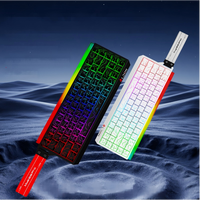 LDON New Mechanical 68-Key Laser Magnetic Axis RGB Backlit Ultra-Fast Aluminum Alloy Gaming Keyboard 8000Hz 0.01s Response