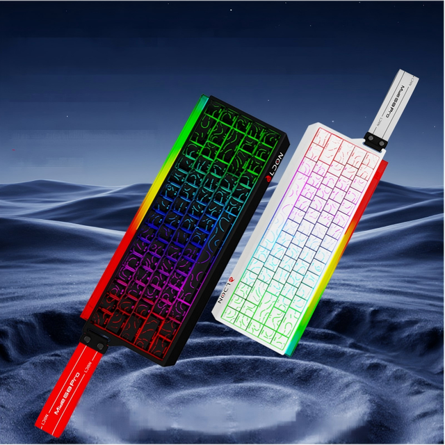 LDON New Mechanical 68-Key Laser Magnetic Axis RGB Backlit Ultra-Fast Aluminum Alloy Gaming Keyboard 8000Hz 0.01s Response