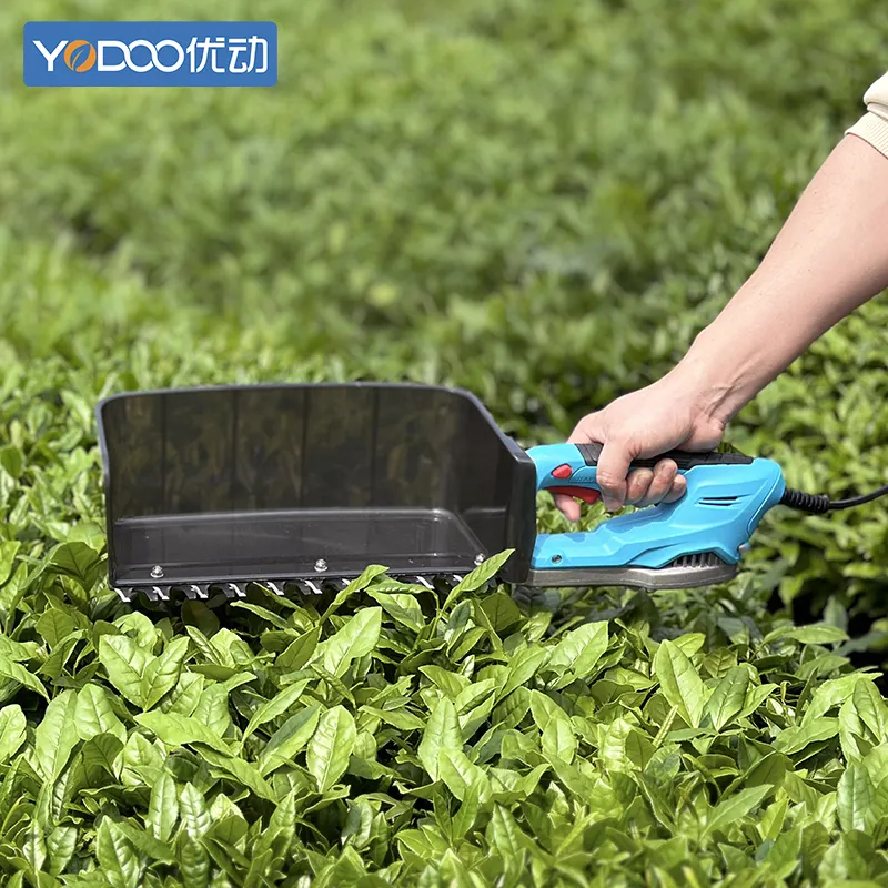 YODOO alat memetik teh elektrik genggam, mesin pemanen teh genggam berkualitas baik tanpa baterai