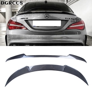 For W117 C117 CS Style Carbon Fiber <b>Rear</b> <b>Spoiler</b> Trunk Wing 2013-2019 Carbon Fiber - Product Image 1