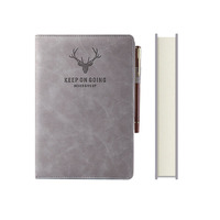 Carnet de notes en cuir PU personnalisé avec logo sur mesure, couverture de carnet de notes haut de gamme pour l'écriture de journaux