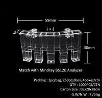 Micro Cuvette Mindray de transparence de plat colorimétrique d'approvisionnement direct d'usine pour le laboratoire et les hôpitaux
