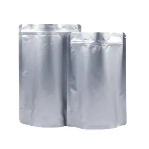 15*22 8cm Aluminium Stand Up Folie Reiß verschluss taschen Großhandel Lebensmittel verpackung Bolsa Beutel Emballage Ali menta ire