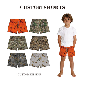 Shorts en maille personnalisés avec motif Real Tree pour garçons, poches latérales, cordon de serrage <span class=keywords><strong>blanc</strong></span>, boutique - Product Image 1