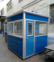 Kiosque de sécurité temporaire portable économique, cabine mobile, mini-maison, poste de garde extérieur, abri préfabriqué, kiosque de vente