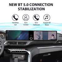 Foforfor Double écran 12,3 pouces pour Peugeot 4008 2016-2022, Carplay sans fil, Android 13, autoradio multimédia GPS DSP USB