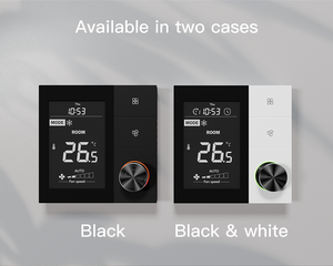 2025 nouveau bouton tactile AC220V EC0-10V 2/4 tuyaux 3 thermostats de bobine de ventilateur numérique à vitesse de ventilateur - Product Image 3