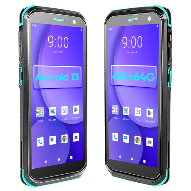 FYJ F9825 5.5'' Pda Data Collector Mobile Device 5G Pda Scanner 2D Impresora Handheld Computers Warehouse Barcode Scanner Pda