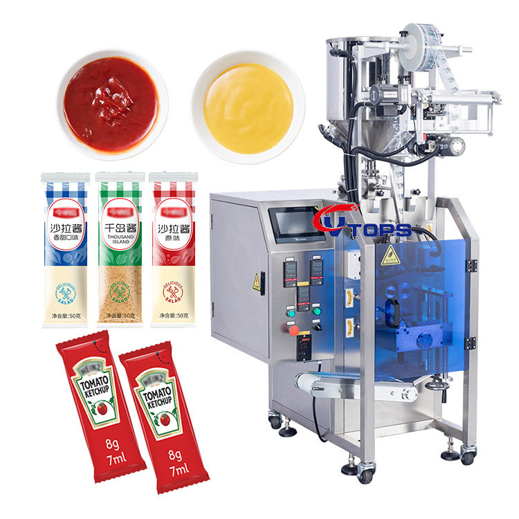 Mini Remplisseuse De Sachets Liquides Machine Demballage De Scellage De Sauce Tomate De Ketchup AVendre