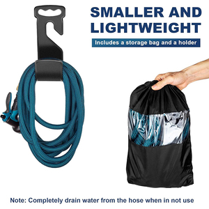 100 Ft Expandable <b>Rubber</b> Water with 10 Functions Nozzle and Solid Fittings for Car Washing - Product Image 3