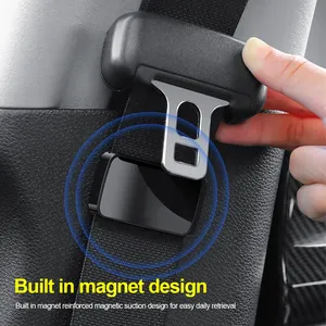 Attache magnétique de fixation pour ceinture de sécurité de voiture, stabilisateur de ceinture, compatible Tesla VW BMW Nissan Hyundai, chargeur d'intérieur automobile - Product Image 2